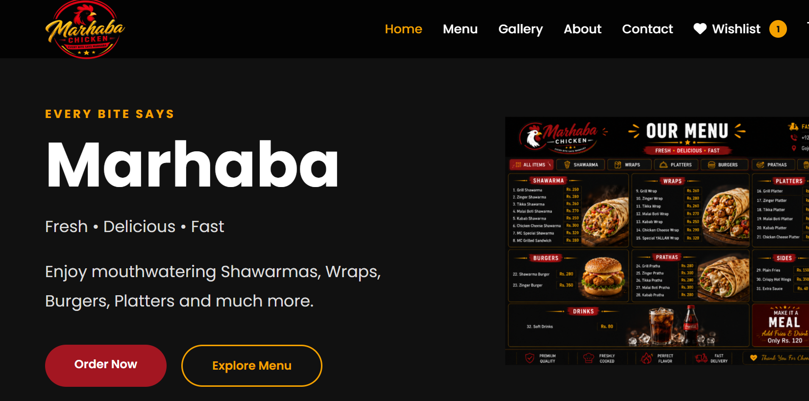 Restaurant Website